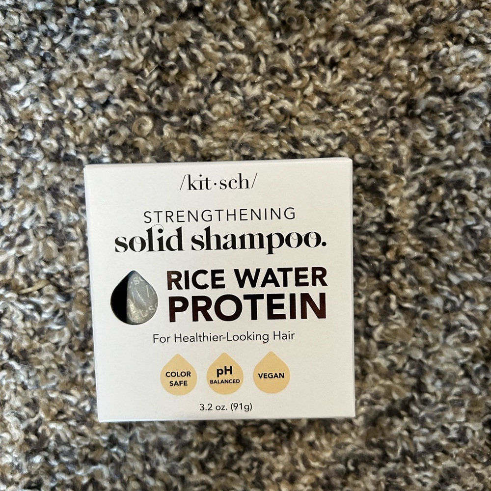 Kitsch Rice Water Protein Solid Shampoo - White